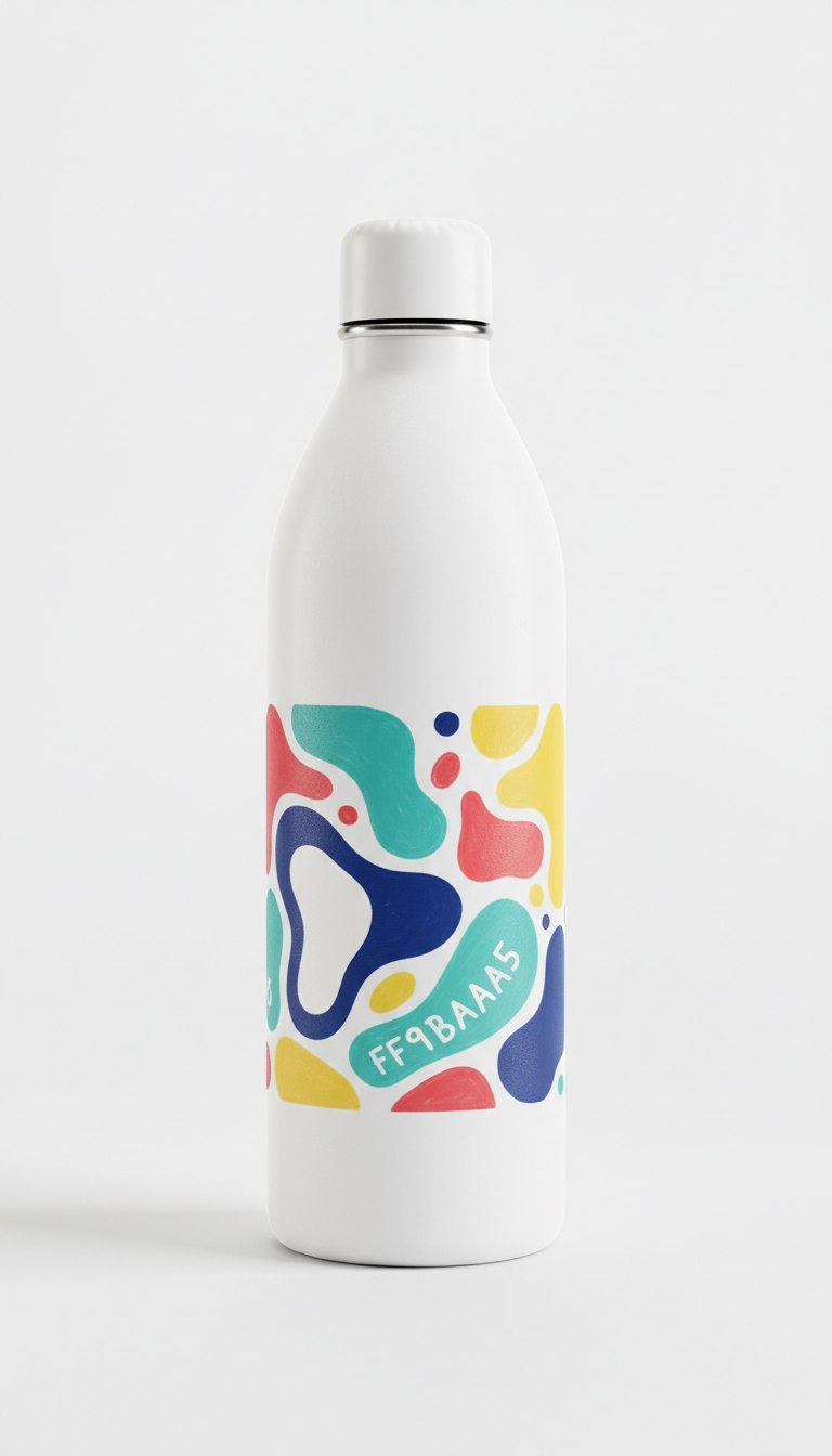 Echo Branded Water Bottle with Doodle