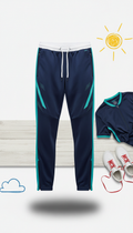 Performance Joggers with Teal Energy Accents